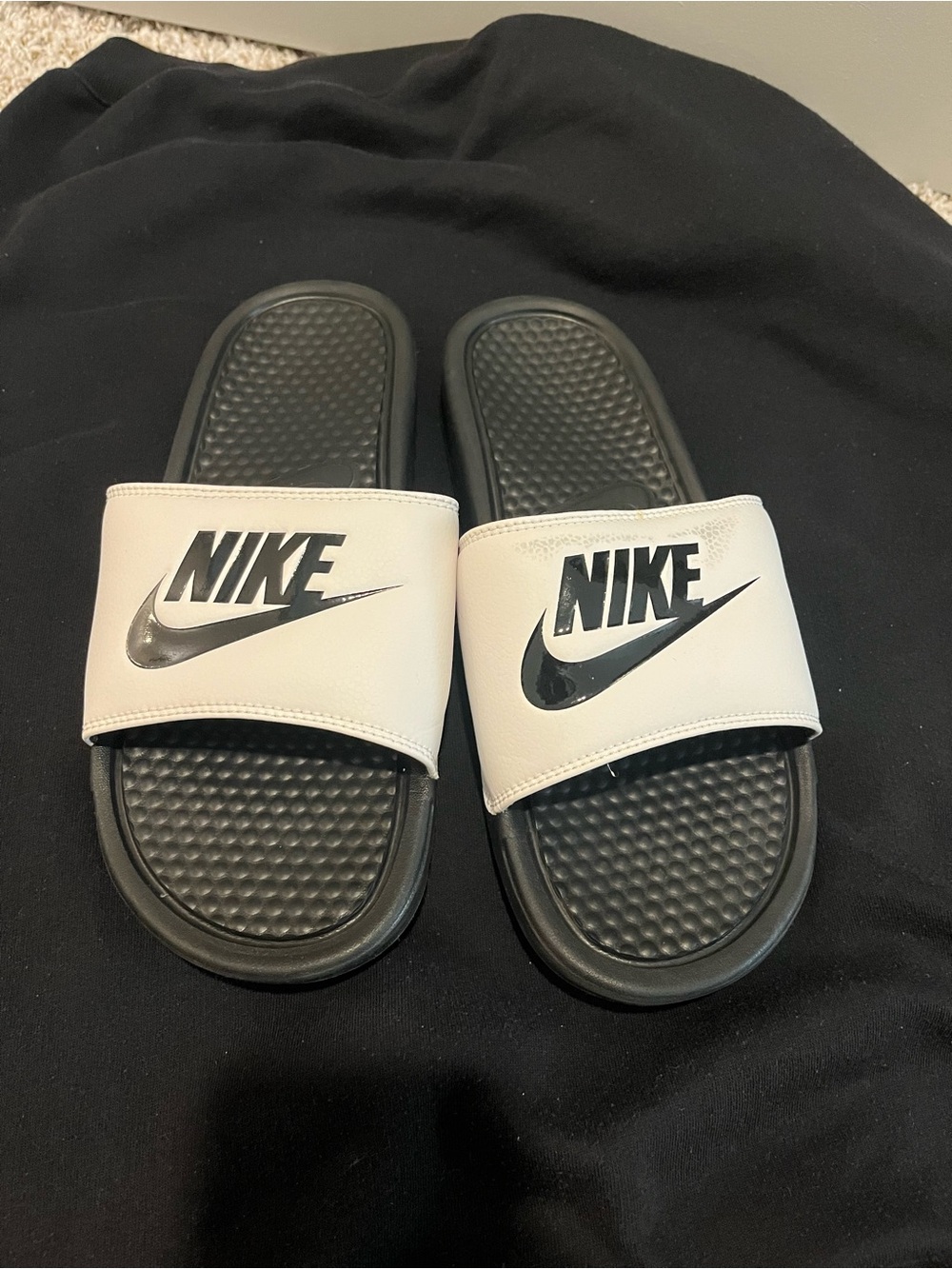 Nike Black & White Men's Slide Sandals